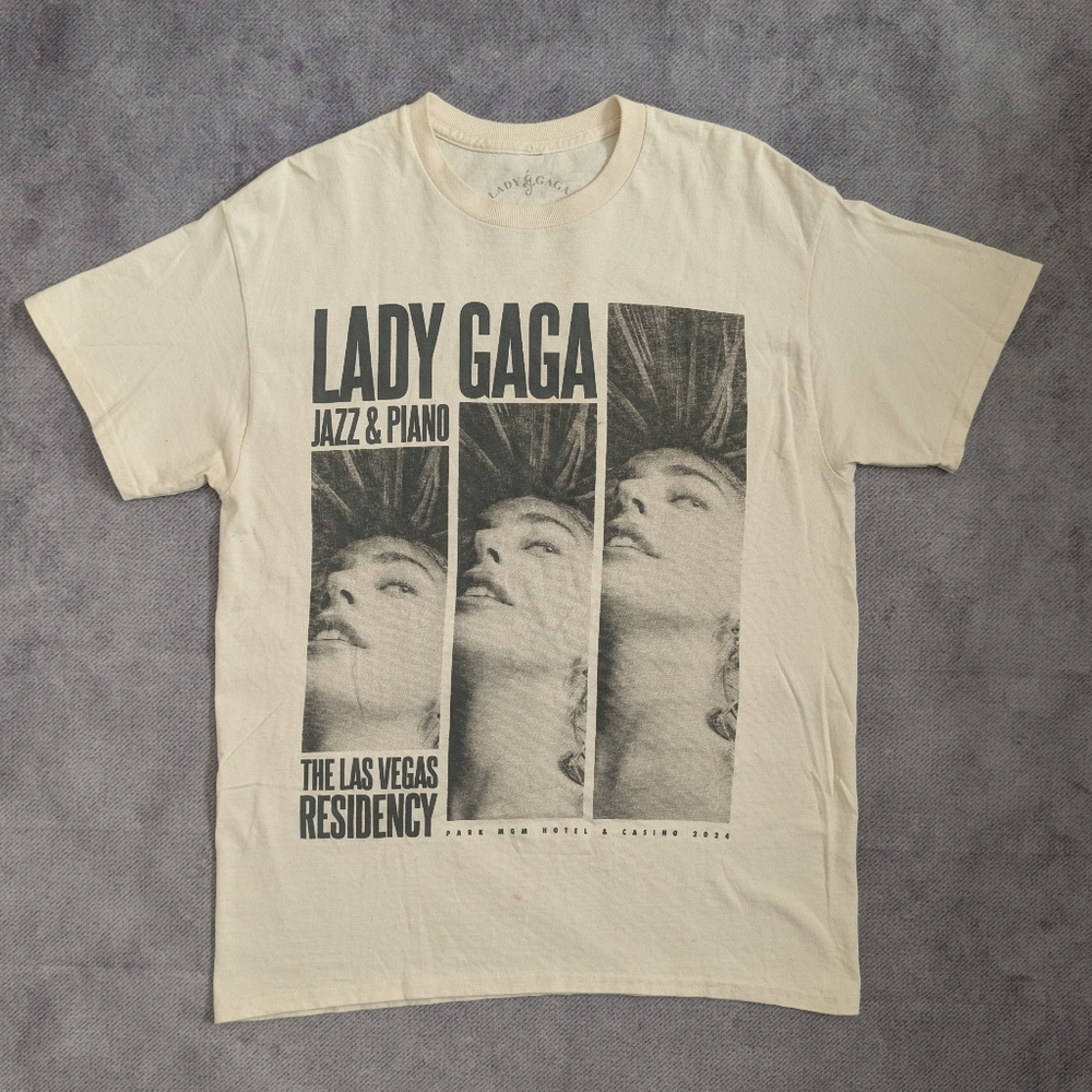 Lady Gaga Jazz And Piano 2024 Las Vegas Residency official T-shirt Size M
